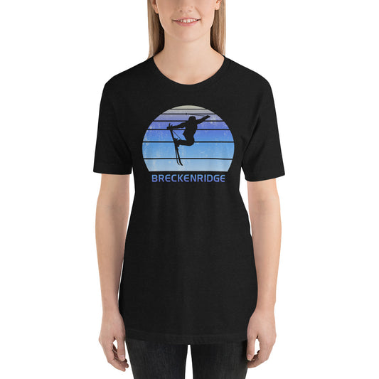 Retro Breckenridge Colorado Skiing Fan Unisex T-Shirt