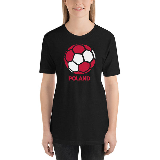 Poland National Soccer Team Football Country Flag Pride Unisex T-Shirt