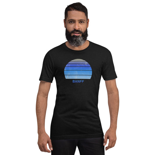 Retro Banff Canada Ski Skiing Fan Unisex T-Shirt