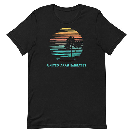 United Arab Emirates UAE Souvenir Vacation Artistic Unisex T-Shirt