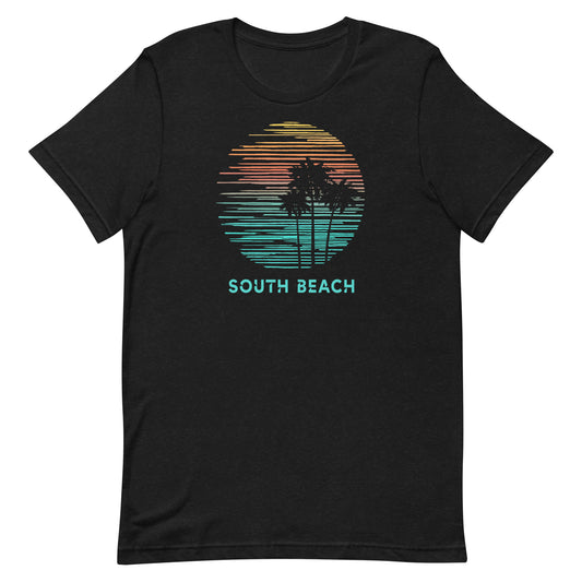 South Beach Miami Florida Souvenir Vacation Artistic Unisex T-Shirt