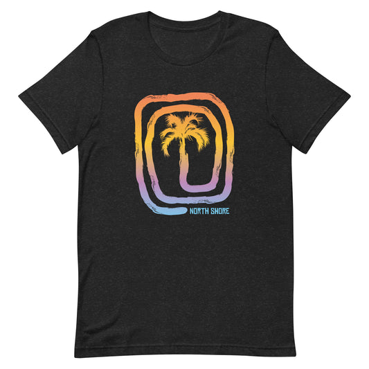 Cool North Shore Oahu Hawaii Beach Palm Tree Vacation Souvenir Unisex T-Shirt