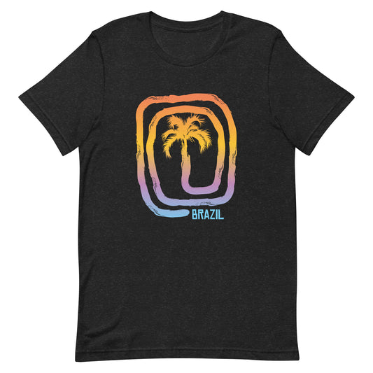 Cool Brazil Beach Palm Tree Vacation Souvenir Unisex T-Shirt