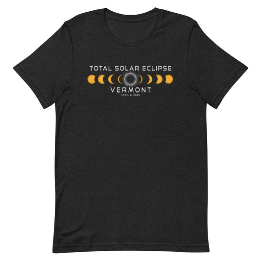 Vermont Solar Eclipse 2024 April 8 Souvenir Unisex T-Shirt