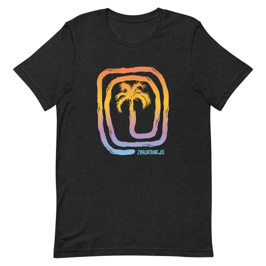 Cool Zihuatanejo Mexico Beach Palm Tree Vacation Souvenir Unisex T-Shirt