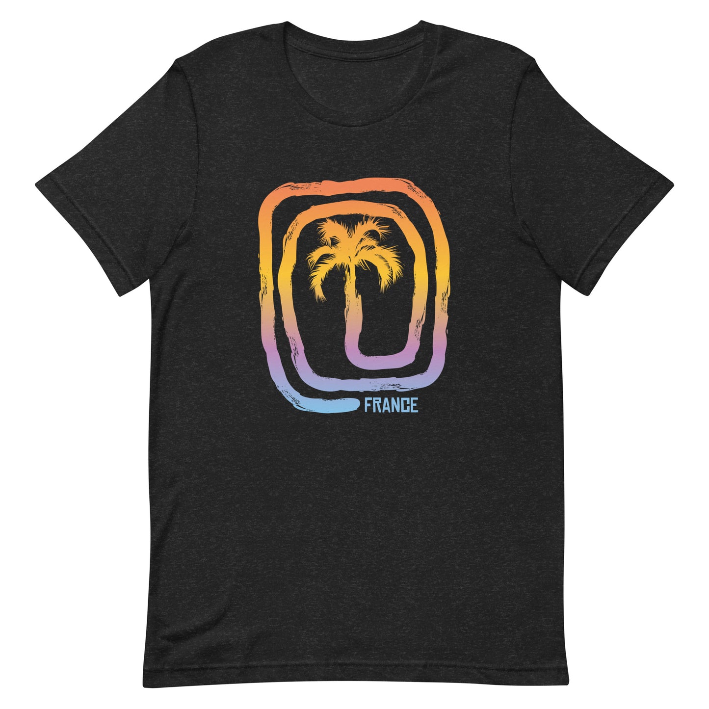 Cool France Beach Palm Tree Vacation Souvenir Unisex T-Shirt