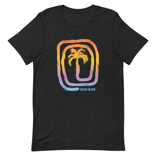 Cool Ocean Beach California Palm Tree Souvenir Vacation Unisex T-Shirt