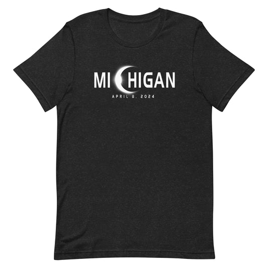 Michigan Eclipse Souvenir April 8th 2024 Unisex  T-Shirt