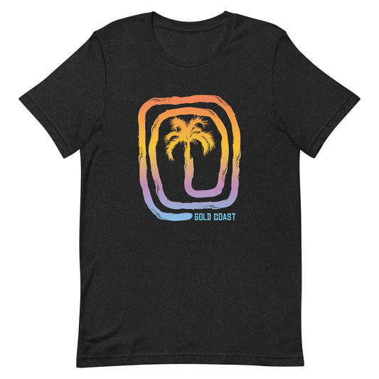 Cool Gold Coast Australia Beach Palm Tree Vacation Souvenir Unisex T-Shirt
