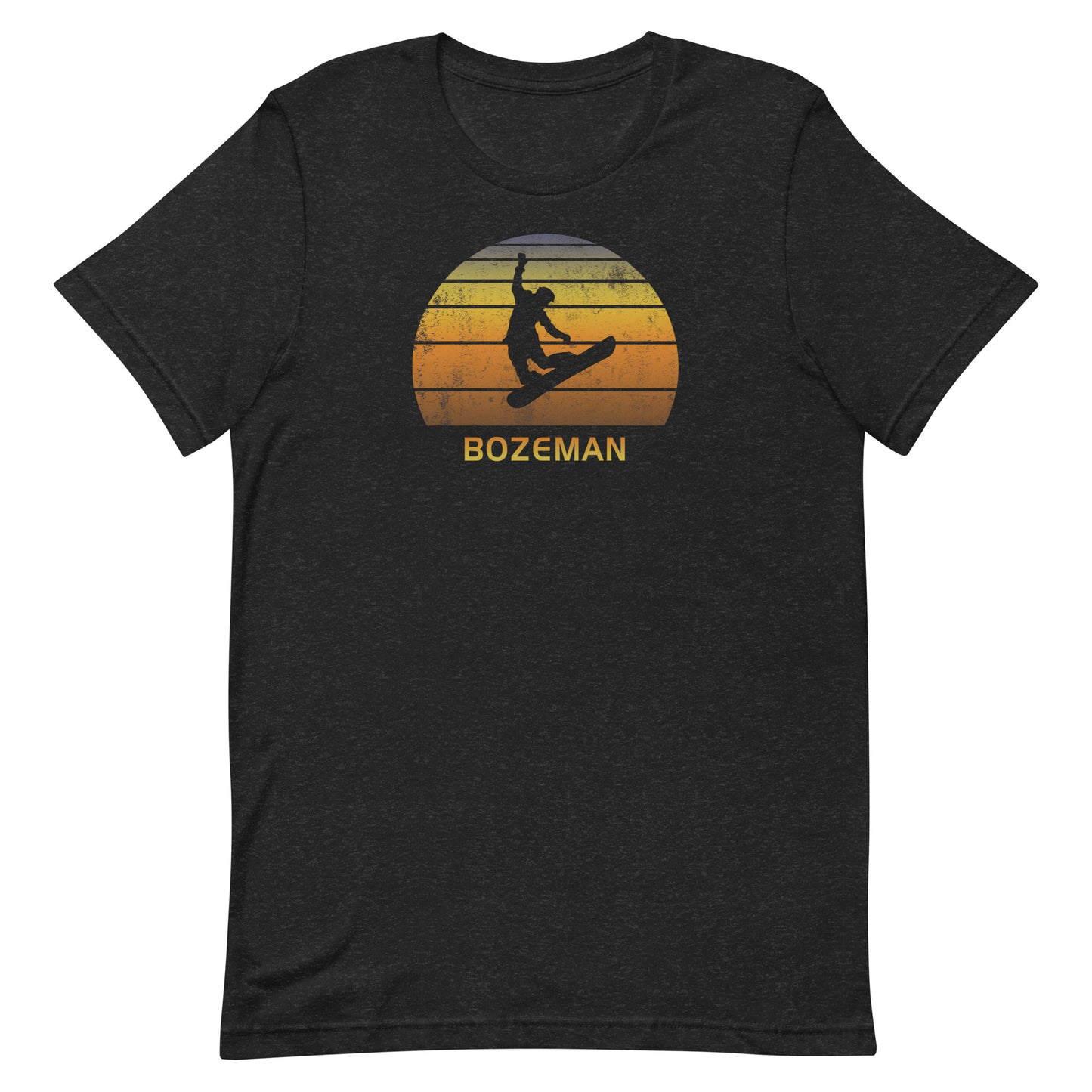 Retro Bozeman Montana Snowboarding Fan Unisex T-Shirt