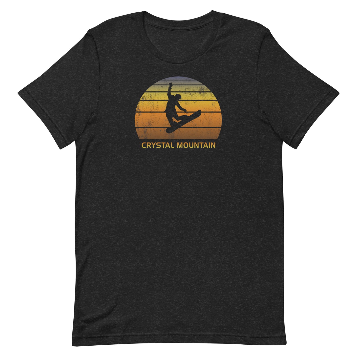 Retro Crystal Mountain Snowboarding Fan Cool Unisex T-Shirt