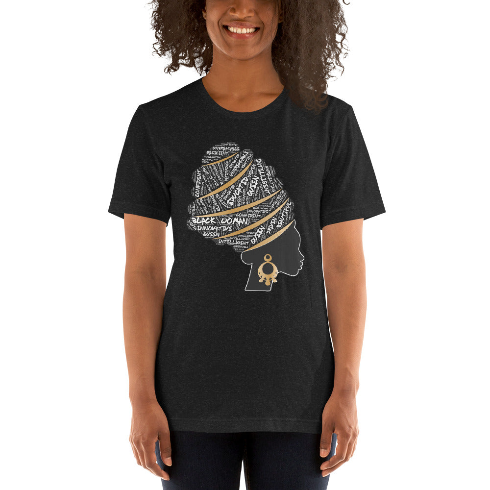 African American Women Pride Artistic Black Unisex T-Shirt