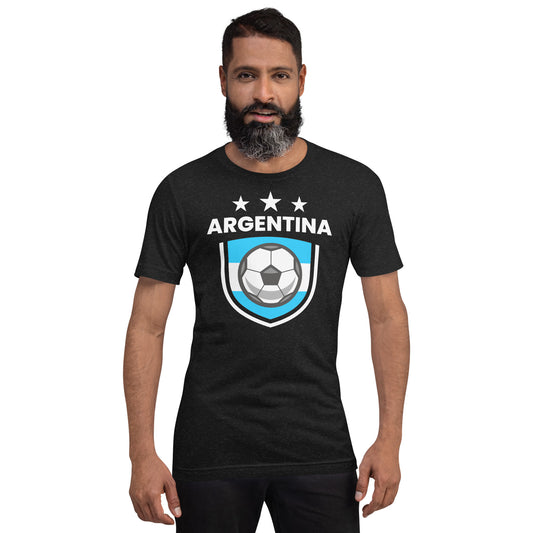 Retro Argentina Soccer Team Football Fan Country Argentinian Flag Unisex T-Shirt