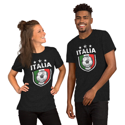 Retro Italy Soccer Team Football Fan Country Italia Italian Flag Unisex T-Shirt