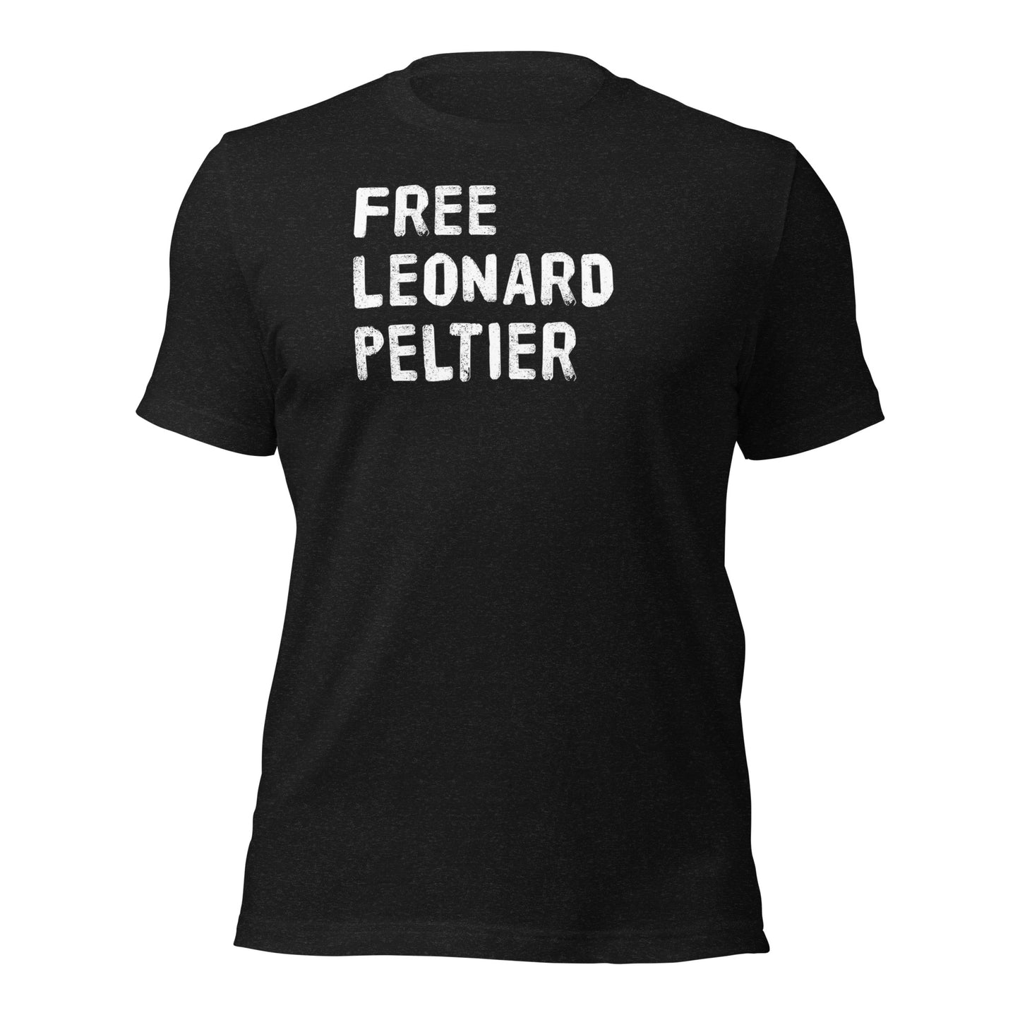 Free Leonard Peltier Native American Indian Justice Political Slogan Music Unisex T-Shirt