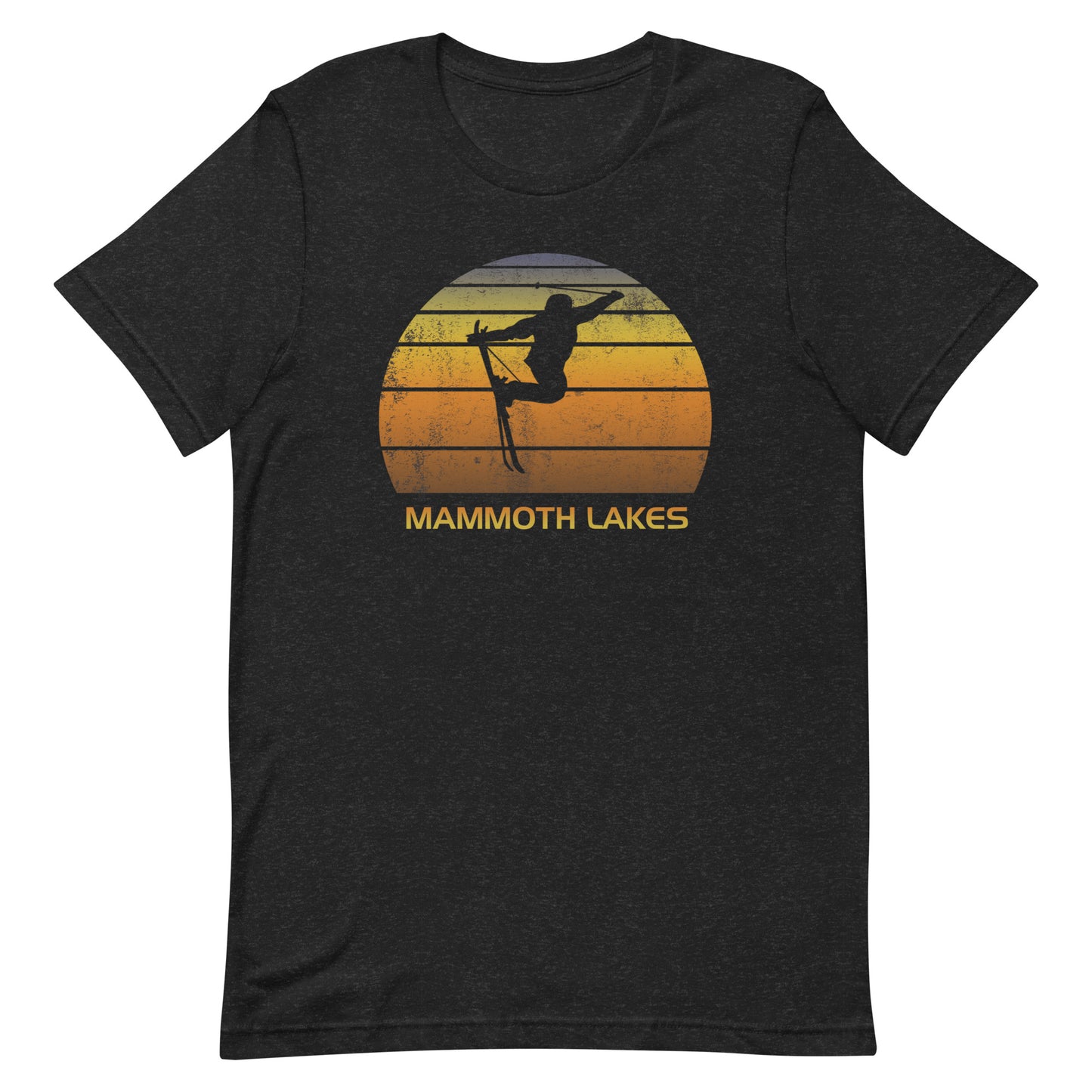 Retro Mammoth Lakes California Ski Fan Skier Sunset Unisex T-Shirt