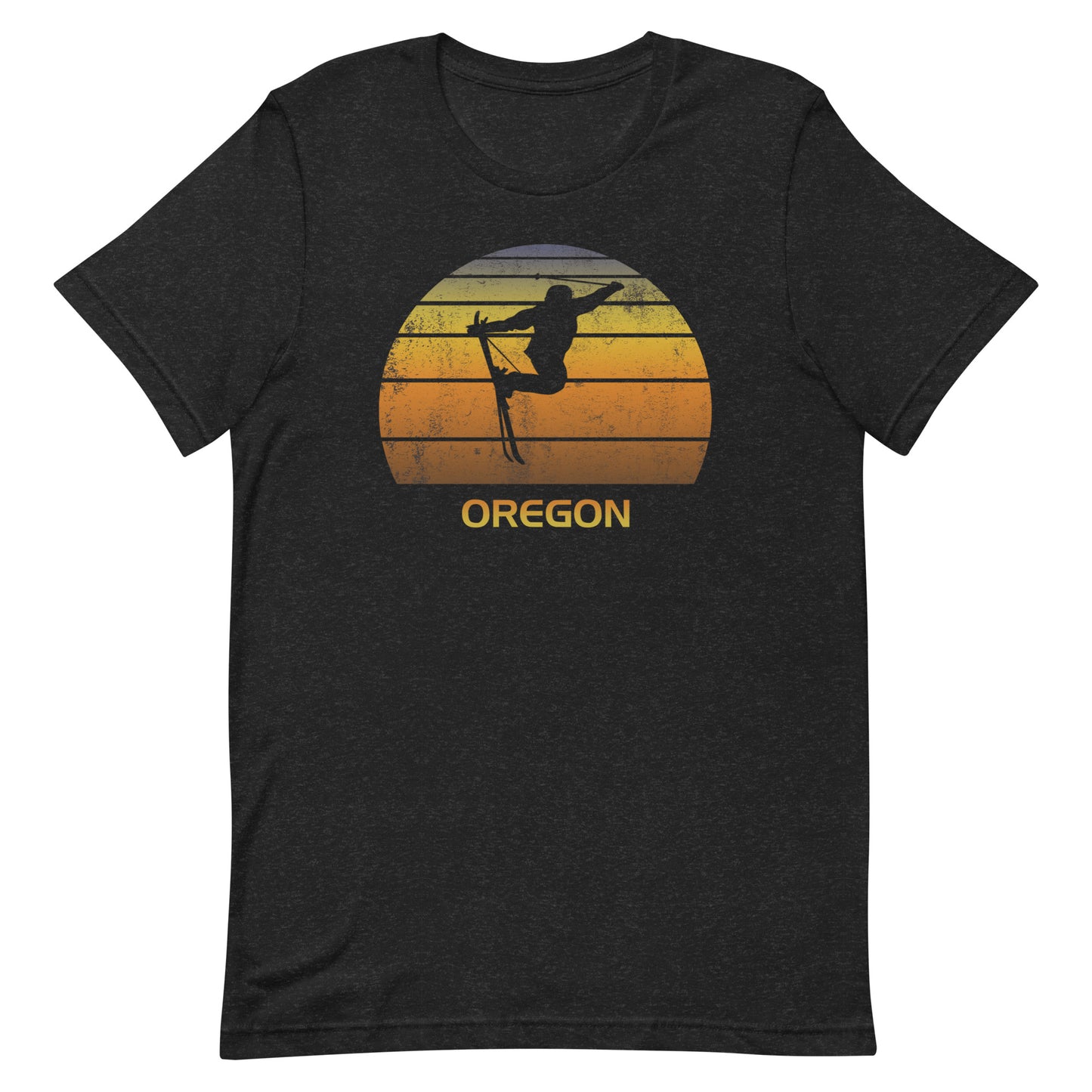 Retro Oregon Ski Fan Skier Sunrise Unisex T-Shirt