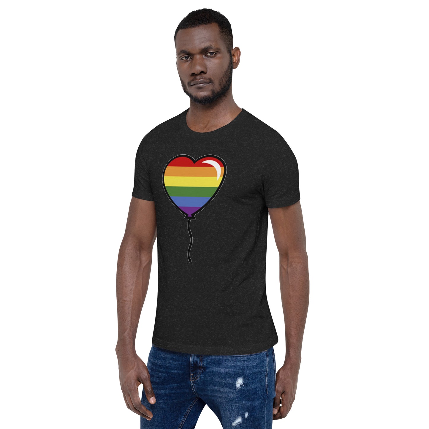 Gay Pride Lesbian LGBTQ Rainbow Artistic Unisex T-Shirt