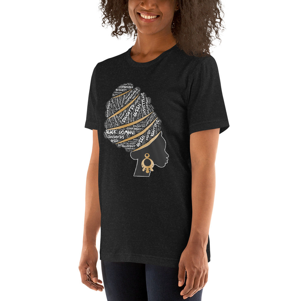 African American Women Pride Artistic Black Unisex T-Shirt