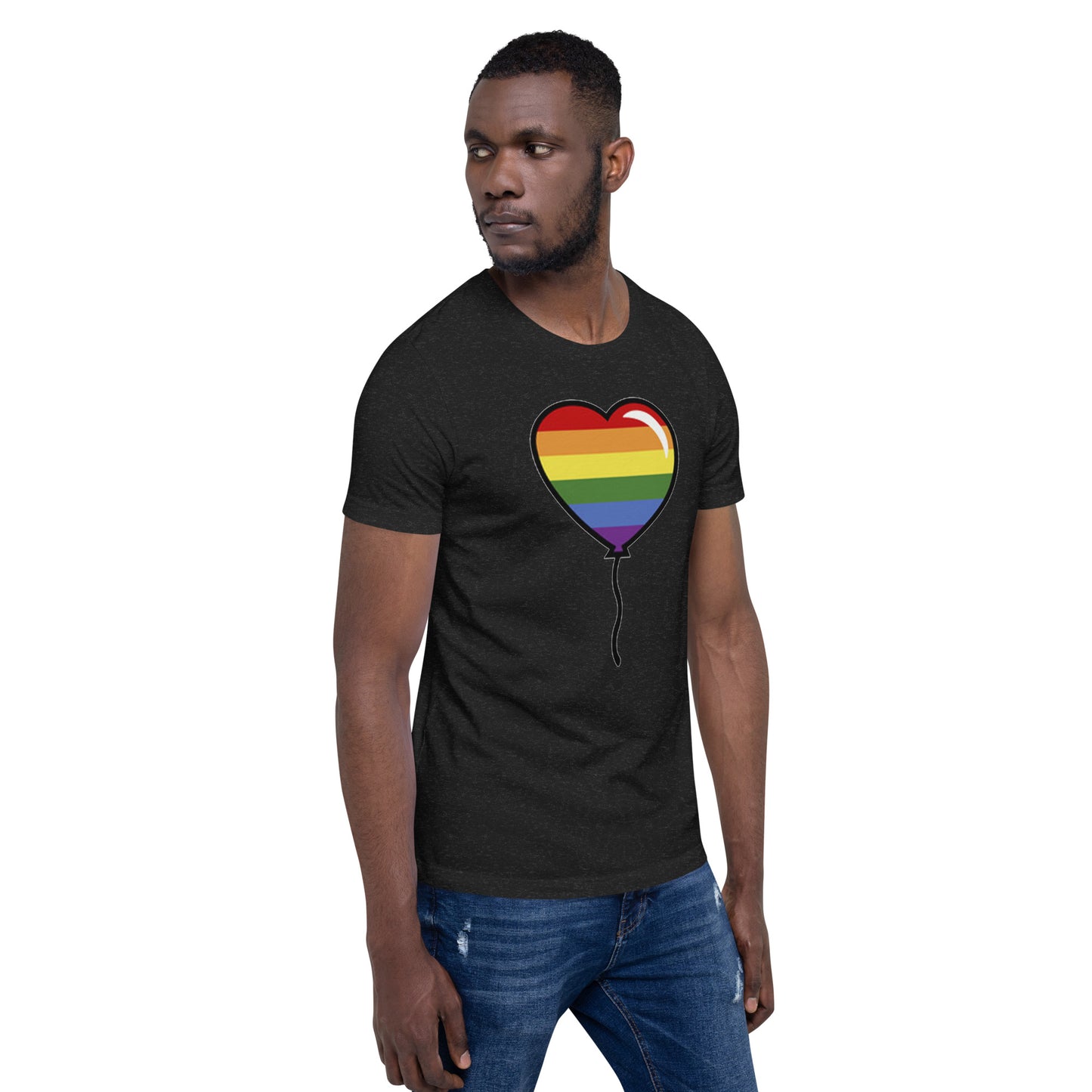 Gay Pride Lesbian LGBTQ Rainbow Artistic Unisex T-Shirt