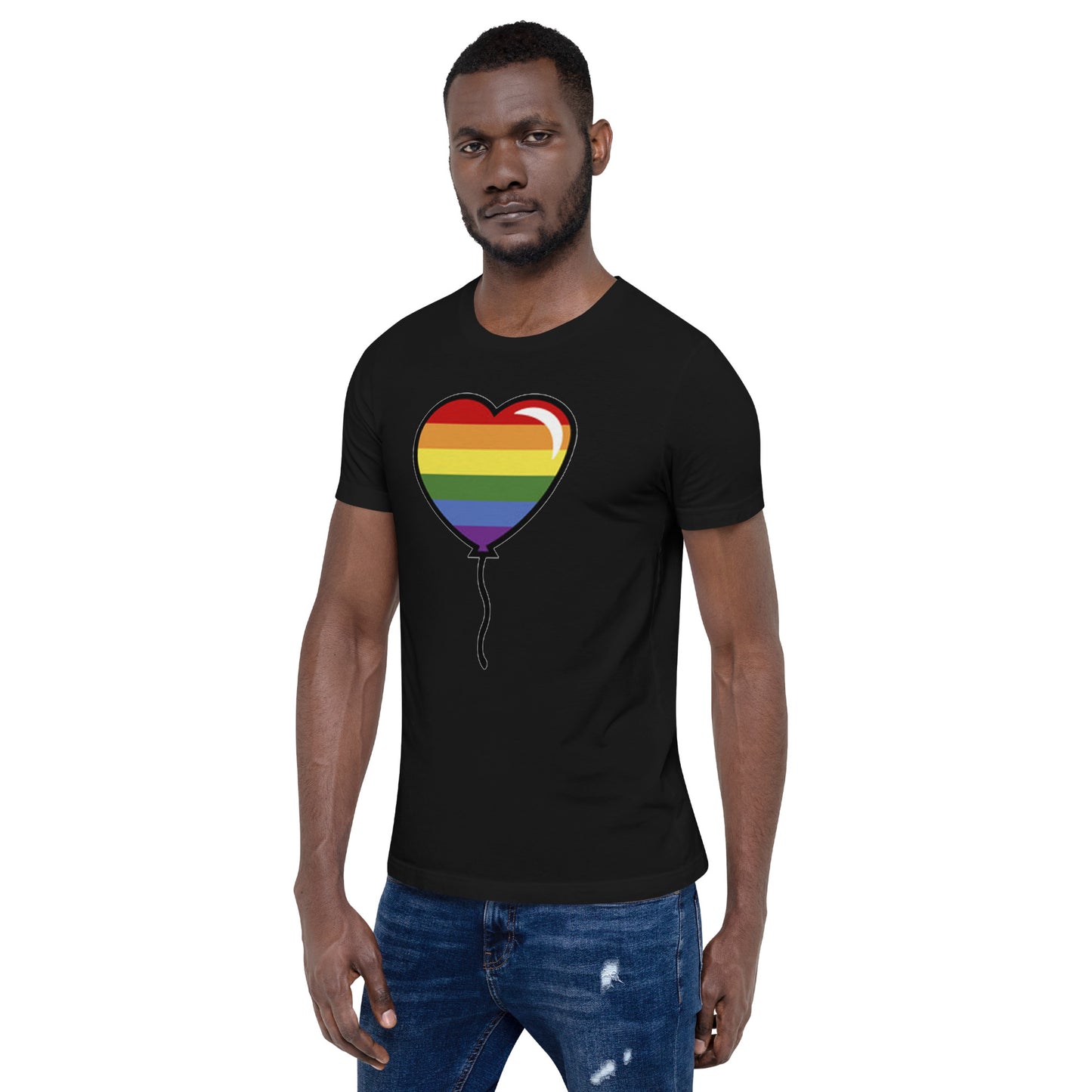 Gay Pride Lesbian LGBTQ Rainbow Artistic Unisex T-Shirt