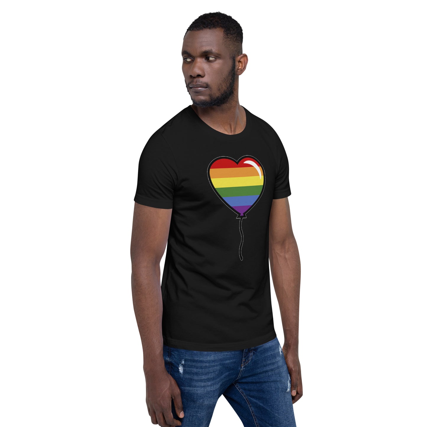 Gay Pride Lesbian LGBTQ Rainbow Artistic Unisex T-Shirt