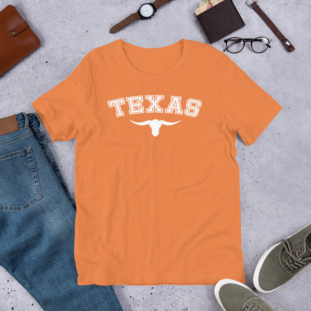 State Of Texas Fan Long Horn College Football Unisex T-Shirt