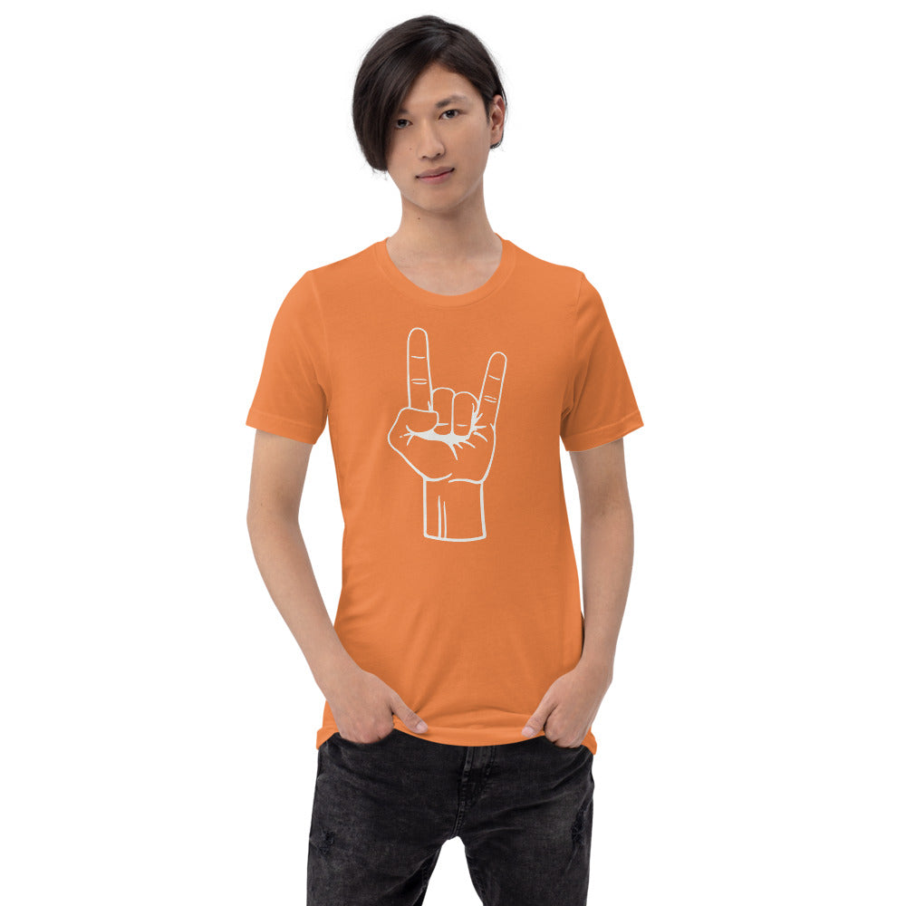 Texas Rocker Long Horn Hand Sign College Football Fan Unisex T-Shirt