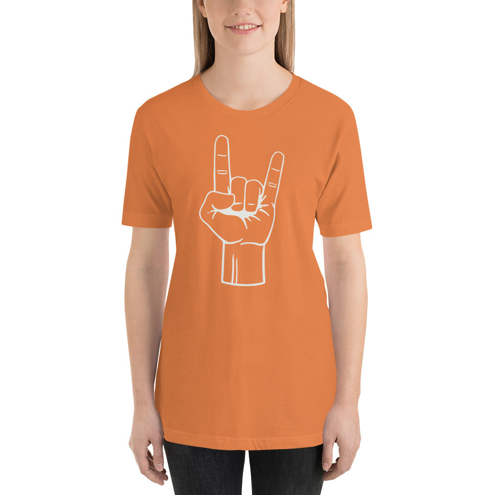 Texas Rocker Long Horn Hand Sign College Football Fan Unisex T-Shirt