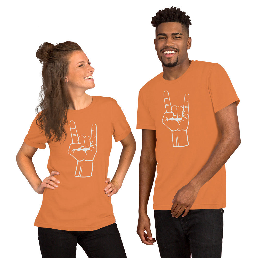 Texas Rocker Long Horn Hand Sign College Football Fan Unisex T-Shirt