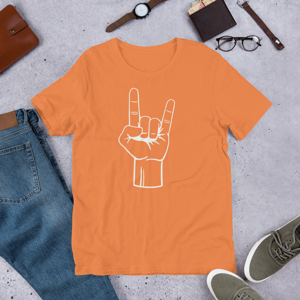 Texas Rocker Long Horn Hand Sign College Football Fan Unisex T-Shirt