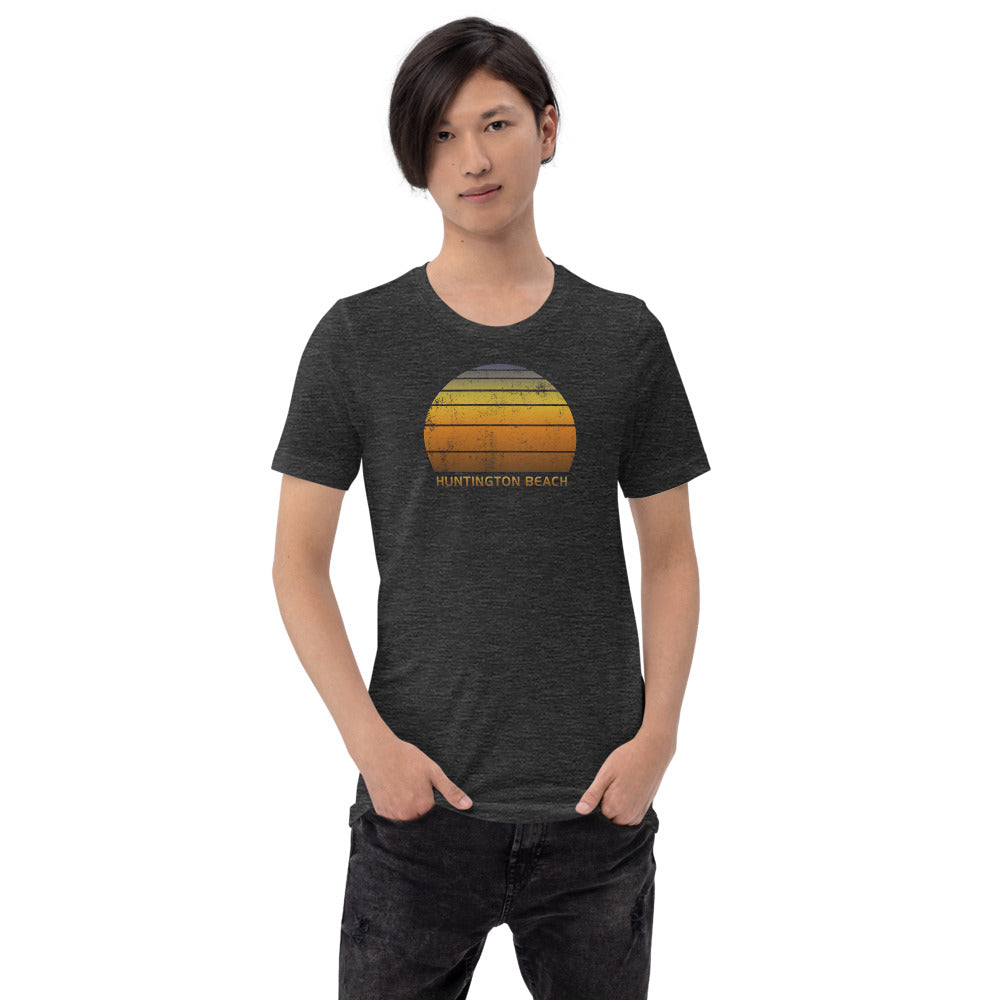 Retro Huntington Beach California Sunset Unisex T-Shirt