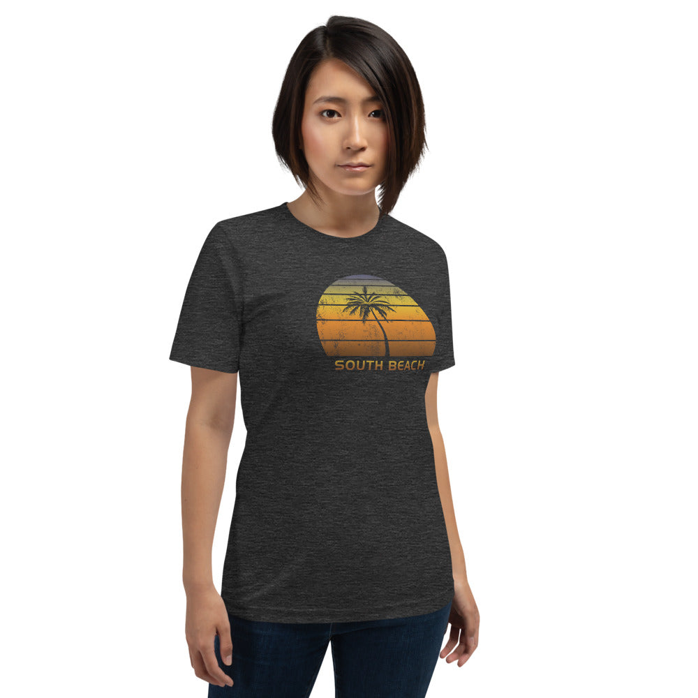 Vintage South Beach Miami Florida Sunset Unisex T-Shirt