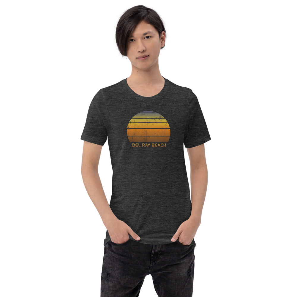 Retro Delray Beach Florida Sunset Unisex T-Shirt