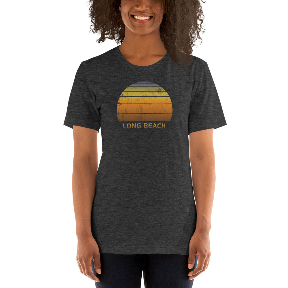 Retro Long Beach California Sunset Unisex T-Shirt