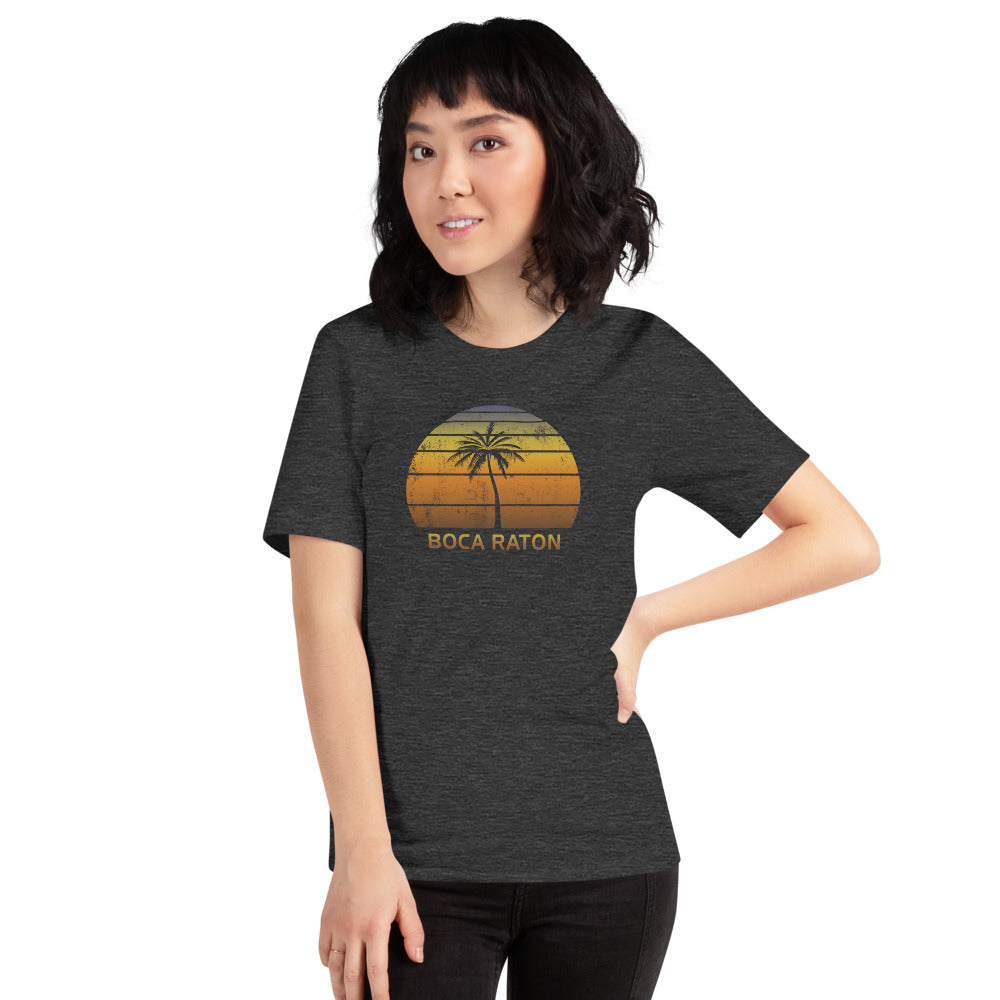 Vintage Boca Raton Florida Beach Sunset Unisex T-Shirt