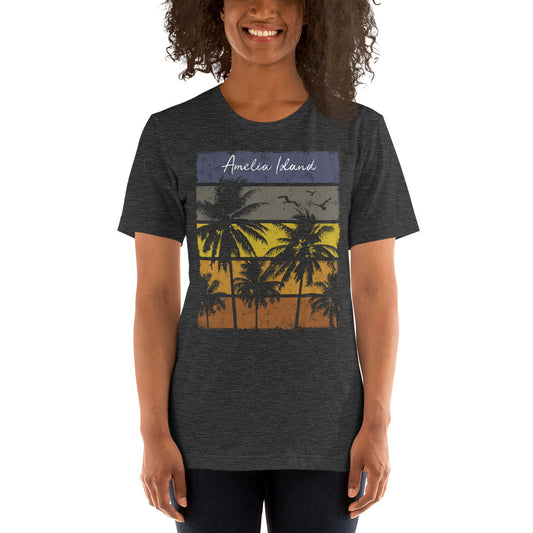 Retro Amelia Island Florida Beach Vacation Souvenir Unisex T-Shirt