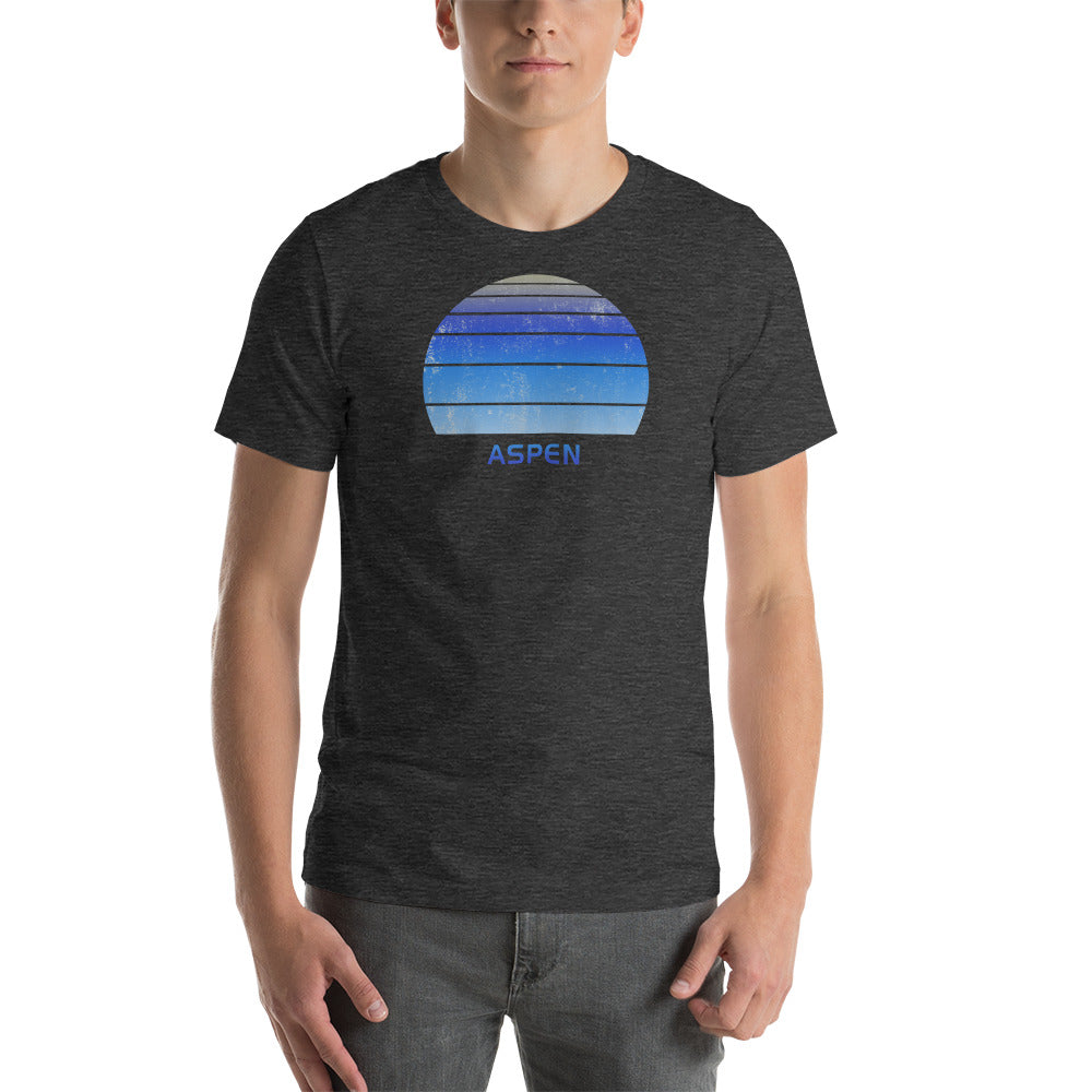 Retro Aspen Colorado Ski Skiing Fan Unisex T-Shirt