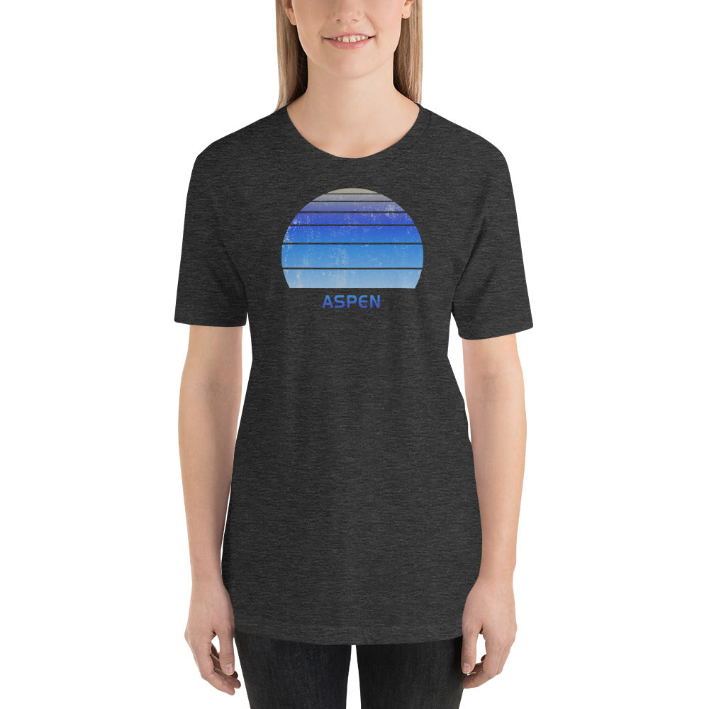 Retro Aspen Colorado Ski Skiing Fan Unisex T-Shirt