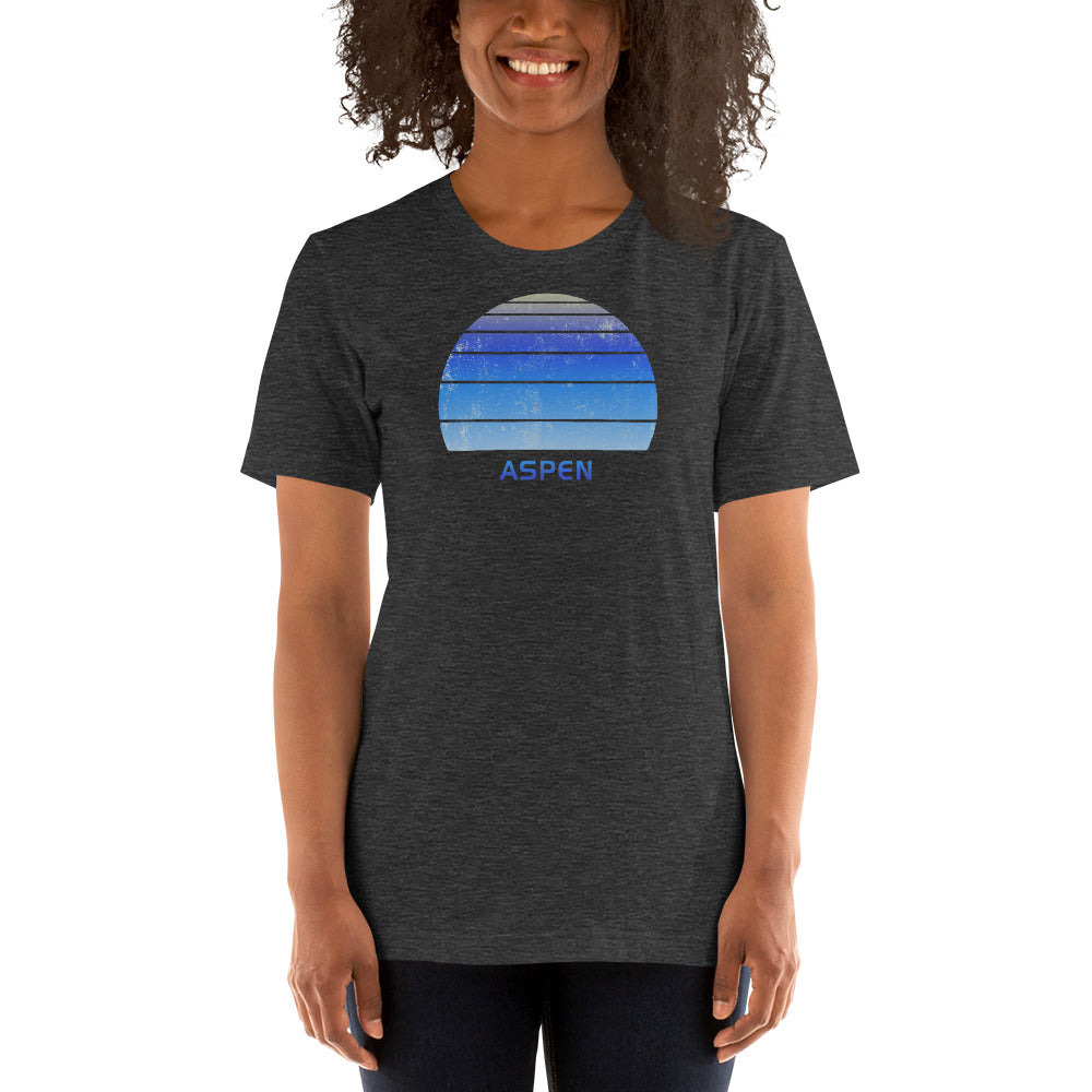 Retro Aspen Colorado Ski Skiing Fan Unisex T-Shirt