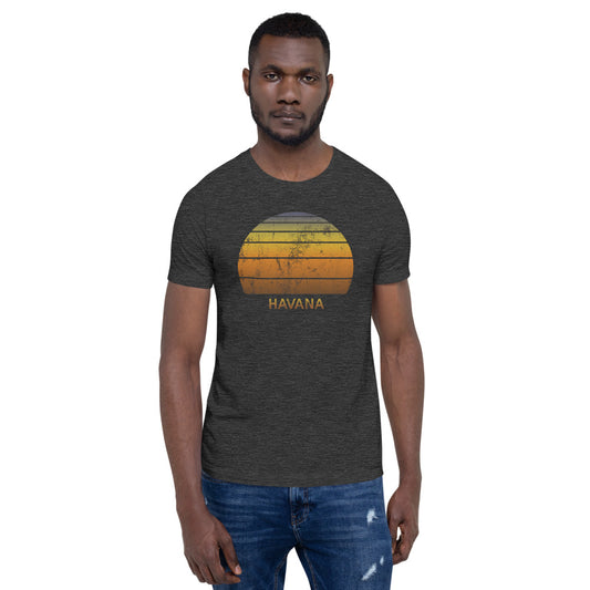 Retro Havana Cuba  Beach Vacation Souvenir Unisex T-Shirt