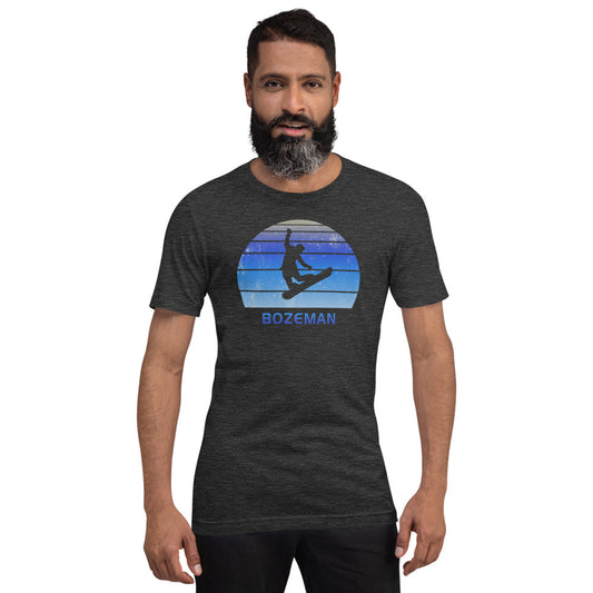 Retro Bozeman Montana Snowboarding Fan Unisex T-Shirt