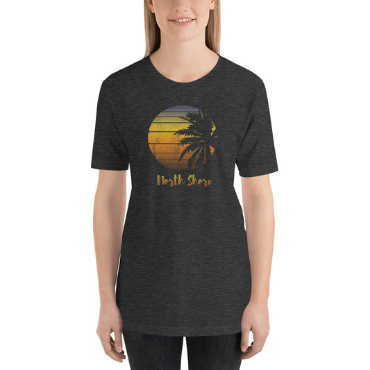 Retro North Shore Oahu Hawaii Hawaiian Beach Vacation Souvenir Unisex T-Shirt