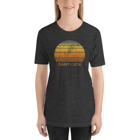 Retro Saint Lucia Beach Vacation Souvenir Unisex T-Shirt
