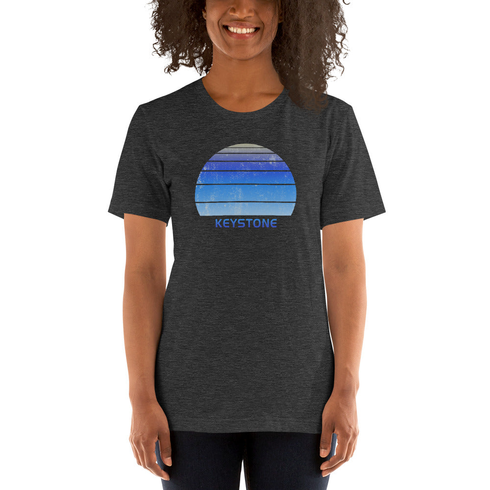 Retro Keystone Colorado Ski Skiing Fan Unisex T-Shirt