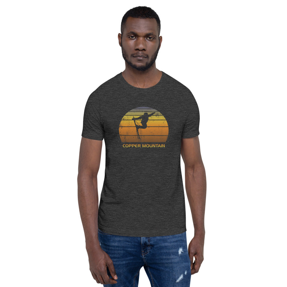 Cool Retro Copper Mountain Colorado Skiing Ski Fan Unisex T-Shirt