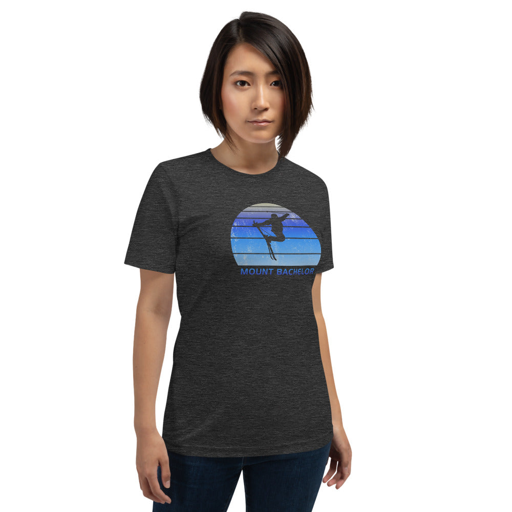 Retro Mount Bachelor Skiing Fan Unisex T-Shirt