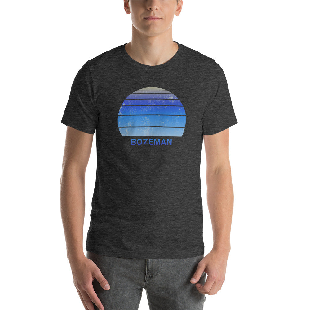 Retro Bozeman Montana Ski Skiing Fan Unisex T-Shirt