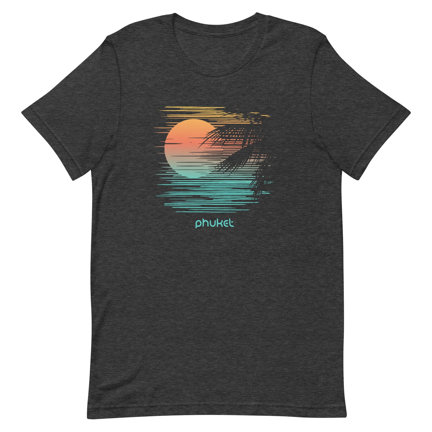 Artistic Phuket Thailand Palm Tree Vacation Souvenir Unisex T-Shirt