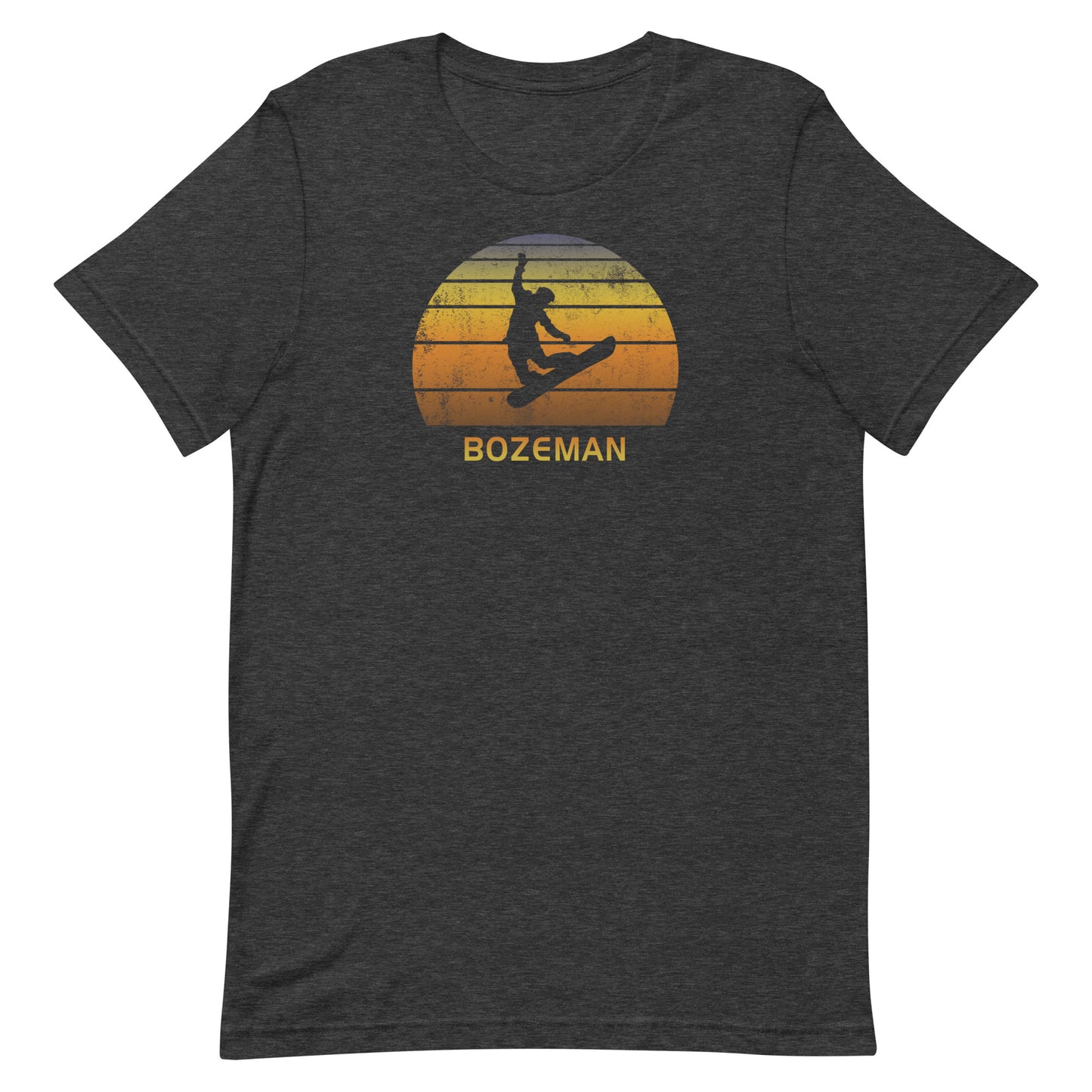 Retro Bozeman Montana Snowboarding Fan Unisex T-Shirt